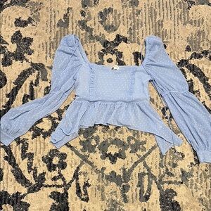 Elegant Blue Women's Top